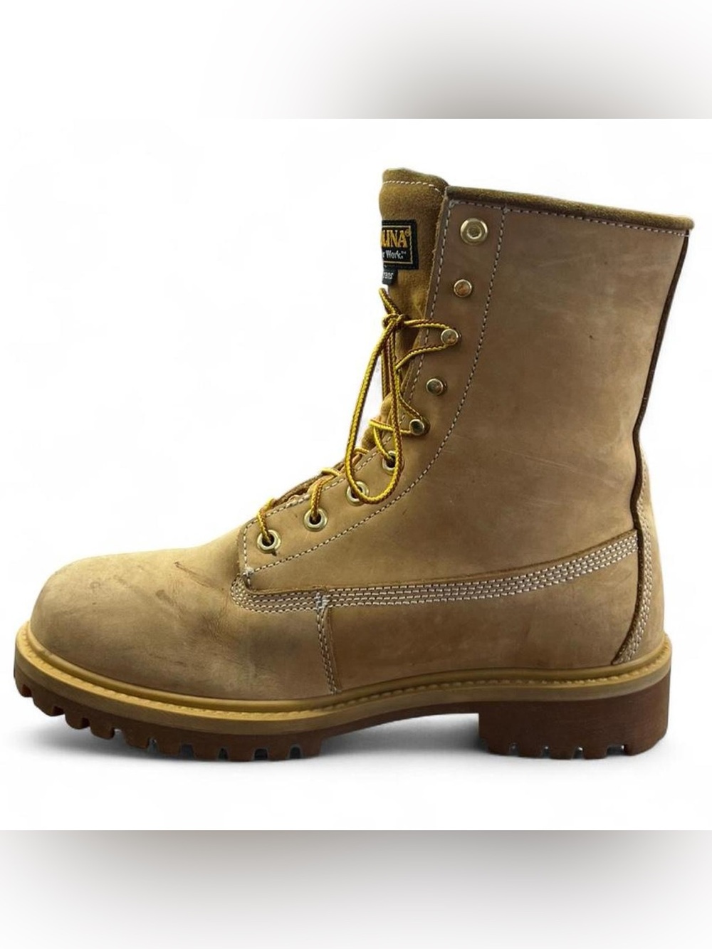 Mens Carolina Leather Waterproof Insulated 6” Soft Toe Work Boots size 10.5 D
